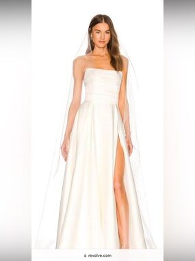 REVOLVE Heidi Sau Lee Strapless Bridal Gown in Ivory